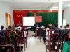 Trung tâm học tập cộng đồng Thị trấn huyện Điện Biên Đông tổ chức tập huấn hội nghị tập huấn một số biện pháp chăm sóc, phòng chống dịch bệnh trên cây trồng , vật nuôi